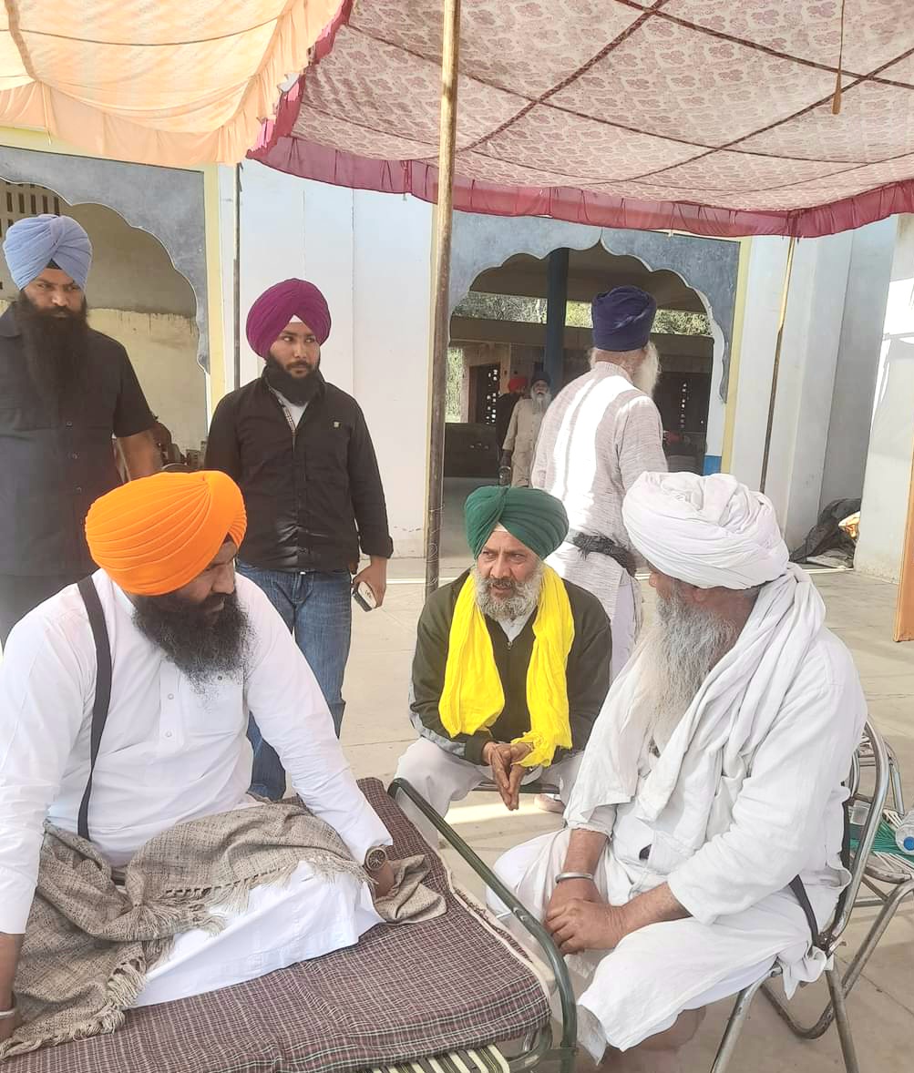 Singh Sahib Jathedar Sultan Singh ji reviewed the ongoing car service for road construction